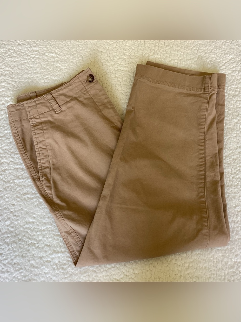 Talbots Cropped Pants Size 10 Beige Neutral Quiet Luxury Old Money